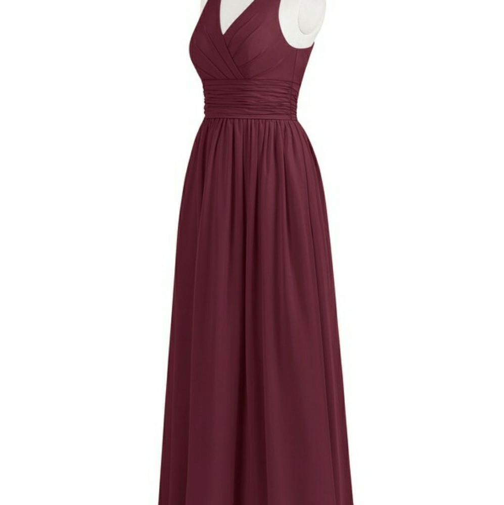 Azazie Natasha in Cabernet